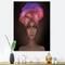 Designart - African American Woman with Turban VI - Modern Canvas Wall Art Print